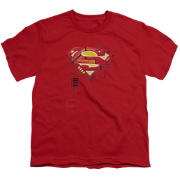 Superman Super Mech Shield - Youth T-Shirt Youth T-Shirt (Ages 8-12) Superman   
