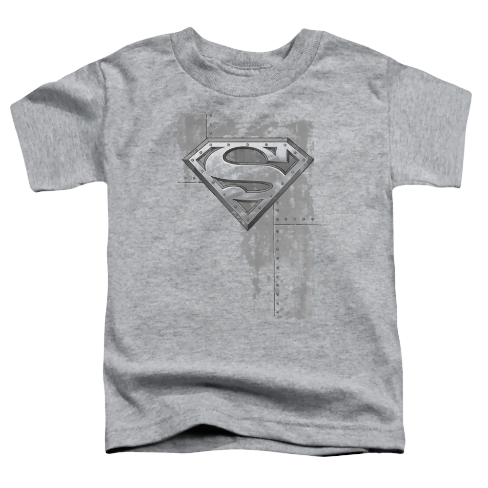Superman Riveted Metal - Kid's T-Shirt Kid's T-Shirt (Ages 4-7) Superman   