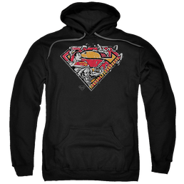 Superman Breaking Chain Logo - Pullover Hoodie Pullover Hoodie Superman   