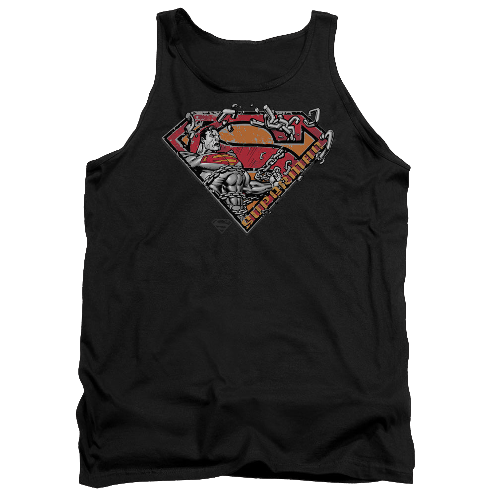 Superman Breaking Chain Logo - Men's Tank Top Men's Tank Superman   