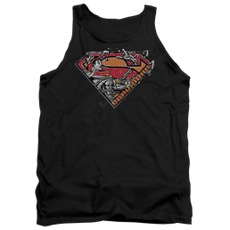 Superman Breaking Chain Logo - Men's Tank Top Men's Tank Superman   