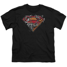 Superman Breaking Chain Logo - Youth T-Shirt Youth T-Shirt (Ages 8-12) Superman   
