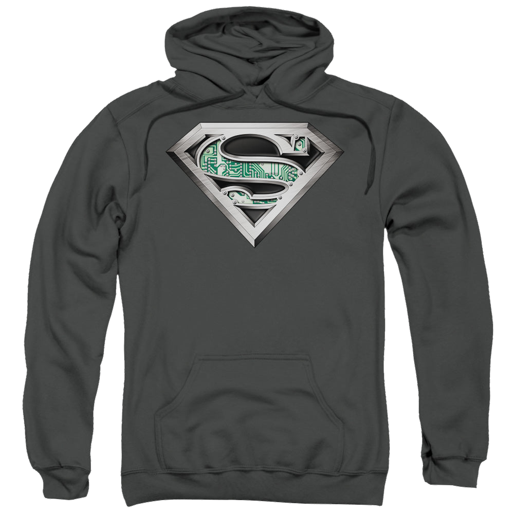 Superman Circuitry Logo - Pullover Hoodie Pullover Hoodie Superman   