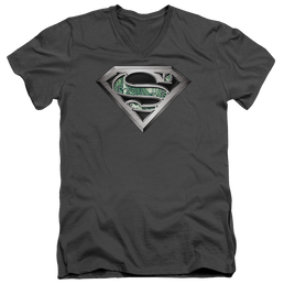 Superman Circuitry Logo - Men's V-Neck T-Shirt Men's V-Neck T-Shirt Superman   