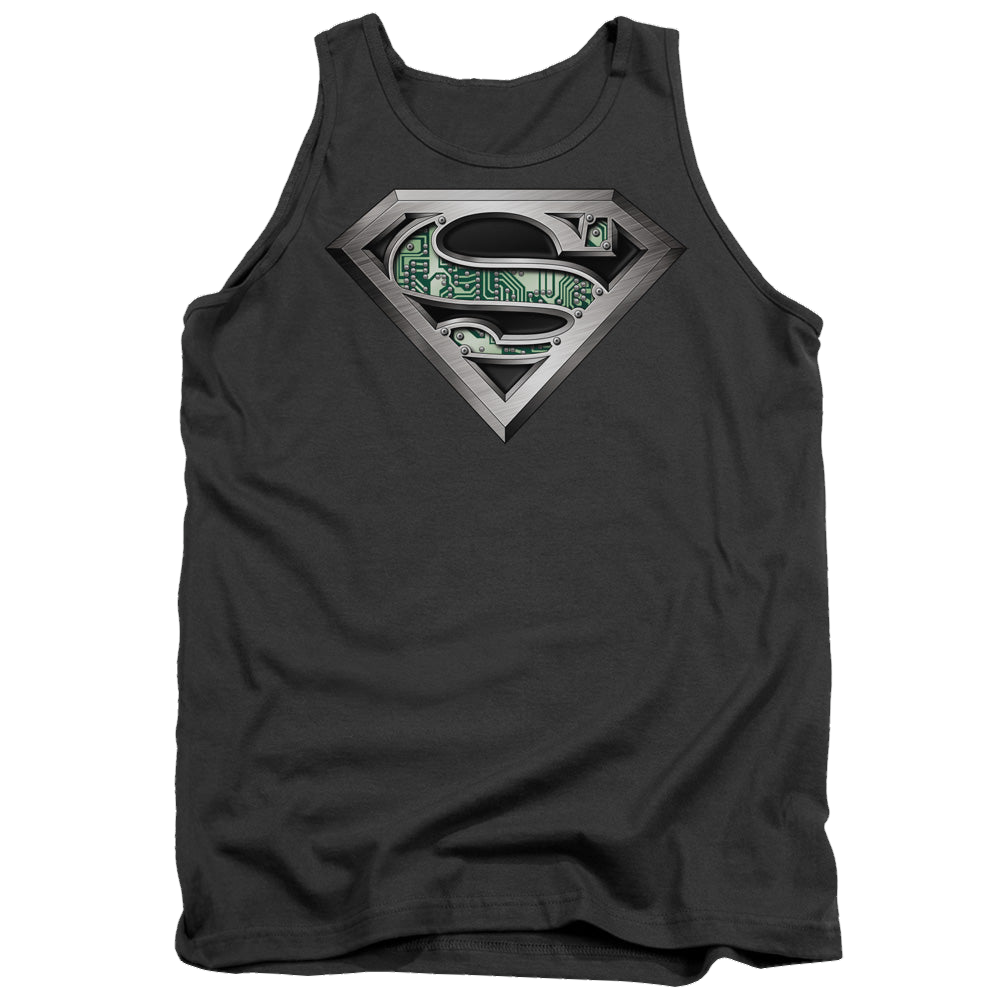 Superman Circuitry Logo - Men's Tank Top Men's Tank Superman   