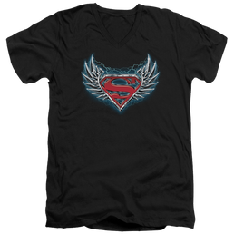 Superman Steel Wings Logo - Men's V-Neck T-Shirt Men's V-Neck T-Shirt Superman   