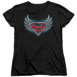 Superman Steel Wings Logo - Women's T-Shirt Women's T-Shirt Superman   