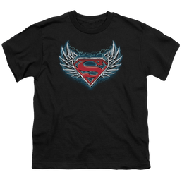 Superman Steel Wings Logo - Youth T-Shirt Youth T-Shirt (Ages 8-12) Superman   