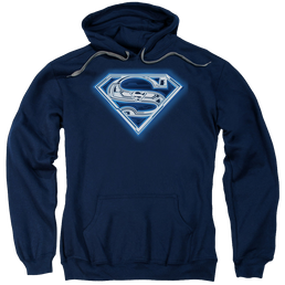Superman Cyber Shield - Pullover Hoodie Pullover Hoodie Superman   