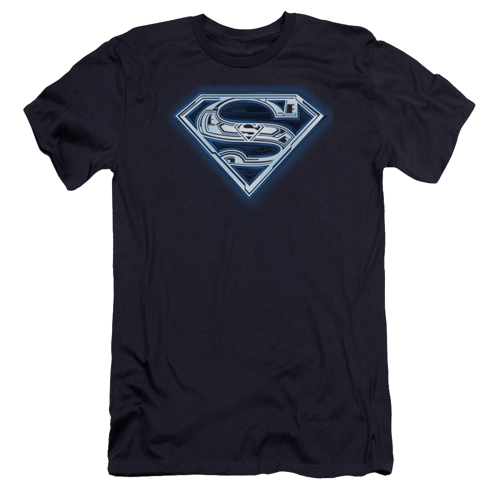 Superman Cyber Shield - Men's Premium Slim Fit T-Shirt Men's Premium Slim Fit T-Shirt Superman   