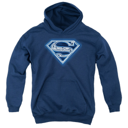 Superman Cyber Shield - Youth Hoodie Youth Hoodie (Ages 8-12) Superman   