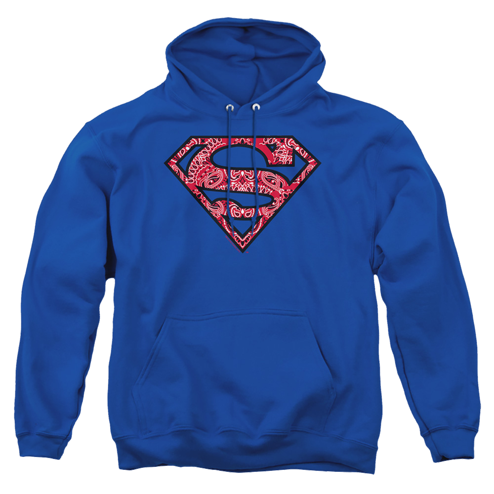 Superman Paisley Shield - Pullover Hoodie Pullover Hoodie Superman   