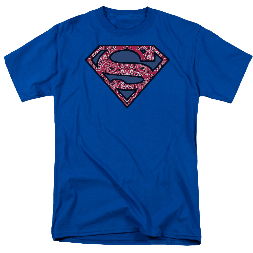 Superman Paisley Shield - Men's Regular Fit T-Shirt Men's Regular Fit T-Shirt Superman   