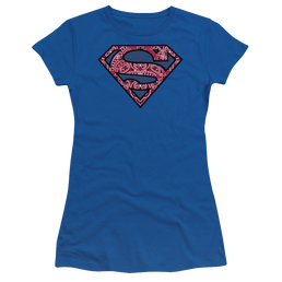 Superman Paisley Shield - Juniors T-Shirt Juniors T-Shirt Superman   