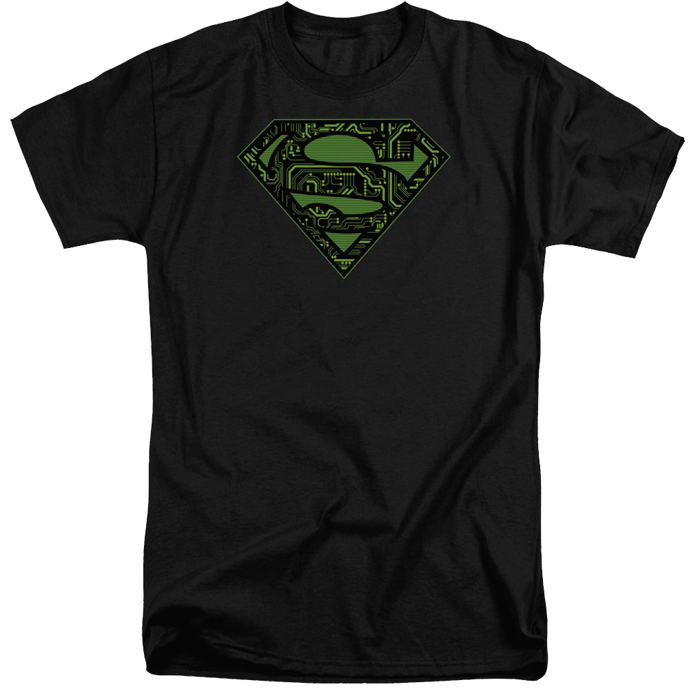 Superman Circuits Shield - Men's Tall Fit T-Shirt Men's Tall Fit T-Shirt Superman   