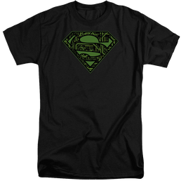 Superman Circuits Shield - Men's Tall Fit T-Shirt Men's Tall Fit T-Shirt Superman   
