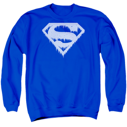 Superman Ice And Snow Shield - Men's Crewneck Sweatshirt Men's Crewneck Sweatshirt Superman   