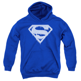 Superman Ice And Snow Shield - Youth Hoodie Youth Hoodie (Ages 8-12) Superman   