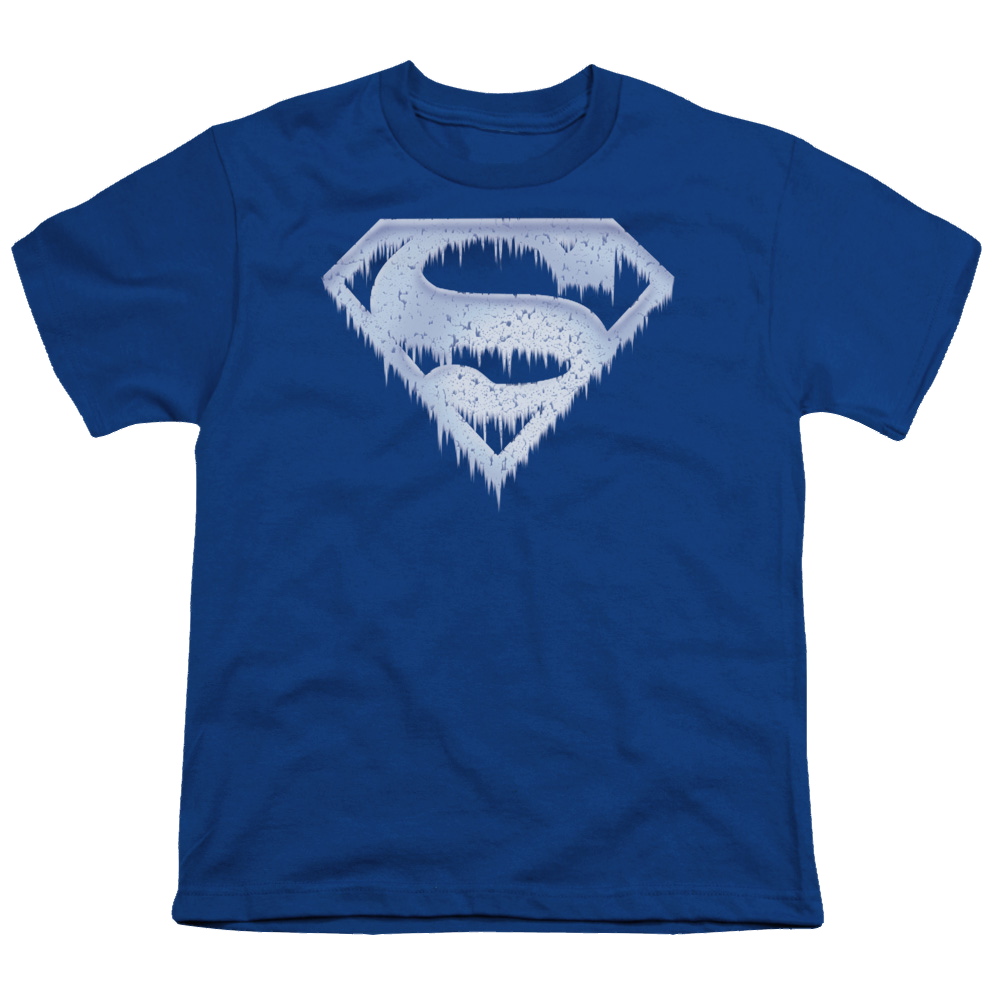Superman Ice And Snow Shield - Youth T-Shirt Youth T-Shirt (Ages 8-12) Superman   