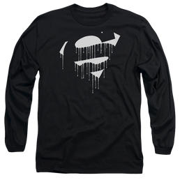 Superman Dripping Shield - Men's Long Sleeve T-Shirt Men's Long Sleeve T-Shirt Superman   
