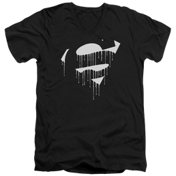 Superman Dripping Shield - Men's V-Neck T-Shirt Men's V-Neck T-Shirt Superman   