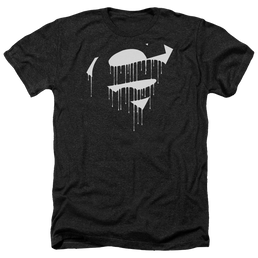 Superman Dripping Shield - Men's Heather T-Shirt Men's Heather T-Shirt Superman   