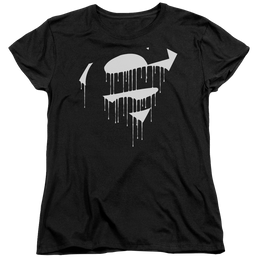 Superman Dripping Shield - Women's T-Shirt Women's T-Shirt Superman   