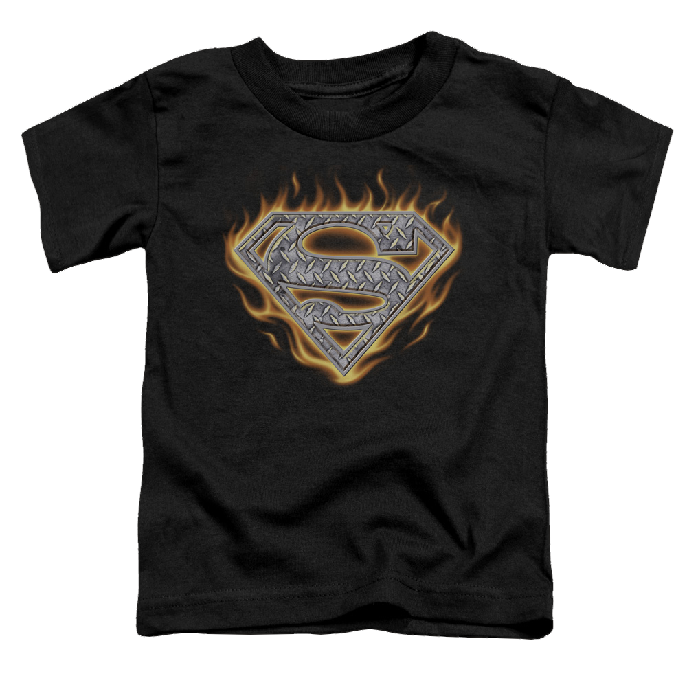 Superman Steel Fire Shield - Toddler T-Shirt Toddler T-Shirt Superman   