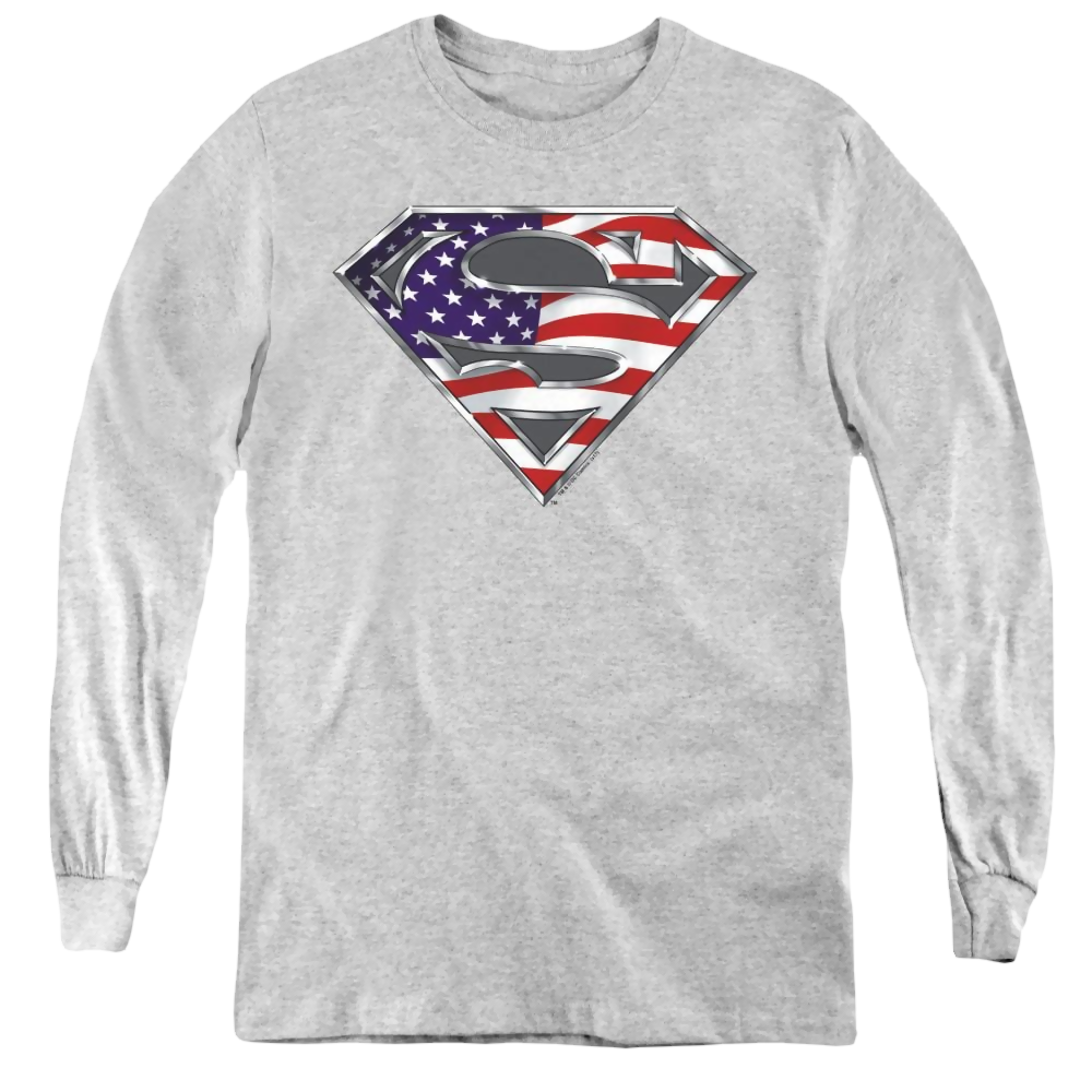 Superman All - Youth Long Sleeve T-Shirt Youth Long Sleeve T-Shirt Superman   