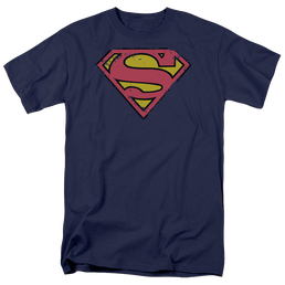 Superman Distressed Shield - Men's Regular Fit T-Shirt Men's Regular Fit T-Shirt Superman   