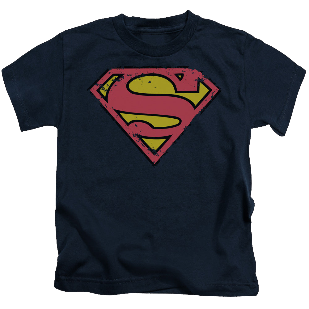 Superman Distressed Shield - Kid's T-Shirt Kid's T-Shirt (Ages 4-7) Superman   