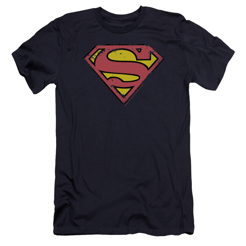 Superman Distressed Shield - Men's Premium Slim Fit T-Shirt Men's Premium Slim Fit T-Shirt Superman   