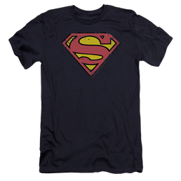 Superman Distressed Shield - Men's Premium Slim Fit T-Shirt Men's Premium Slim Fit T-Shirt Superman   