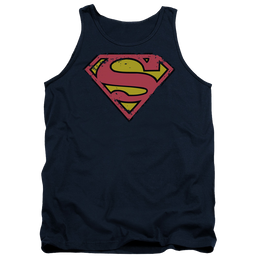 Superman Distressed Shield - Men's Tank Top Men's Tank Superman   