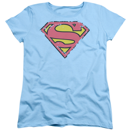 Superman Distressed Shield - Women's T-Shirt Women's T-Shirt Superman   