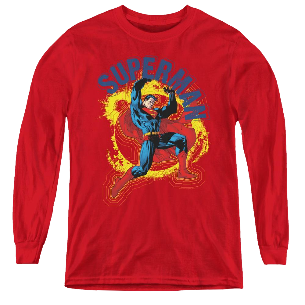 Superman A Name To Uphold - Youth Long Sleeve T-Shirt Youth Long Sleeve T-Shirt Superman   