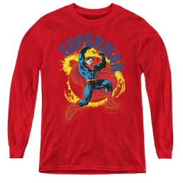 Superman A Name To Uphold - Youth Long Sleeve T-Shirt Youth Long Sleeve T-Shirt Superman   