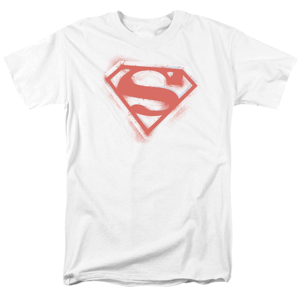 Superman Spray Paint Shield - Men's Regular Fit T-Shirt Men's Regular Fit T-Shirt Superman   
