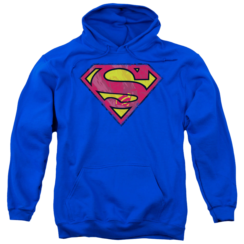 Superman Action Shield - Pullover Hoodie Pullover Hoodie Superman   