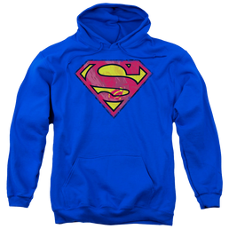 Superman Action Shield - Pullover Hoodie Pullover Hoodie Superman   