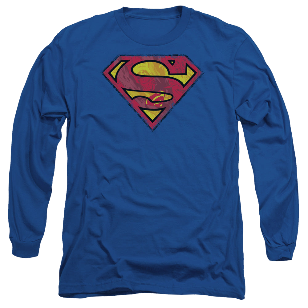 Superman Action Shield - Men's Long Sleeve T-Shirt Men's Long Sleeve T-Shirt Superman   