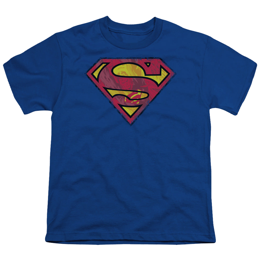 Superman Action Shield - Youth T-Shirt Youth T-Shirt (Ages 8-12) Superman   