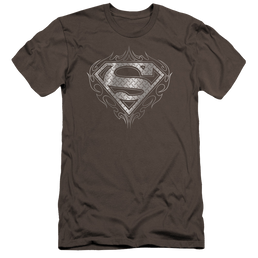 Superman Tribal Steel Logo - Men's Premium Slim Fit T-Shirt Men's Premium Slim Fit T-Shirt Superman   