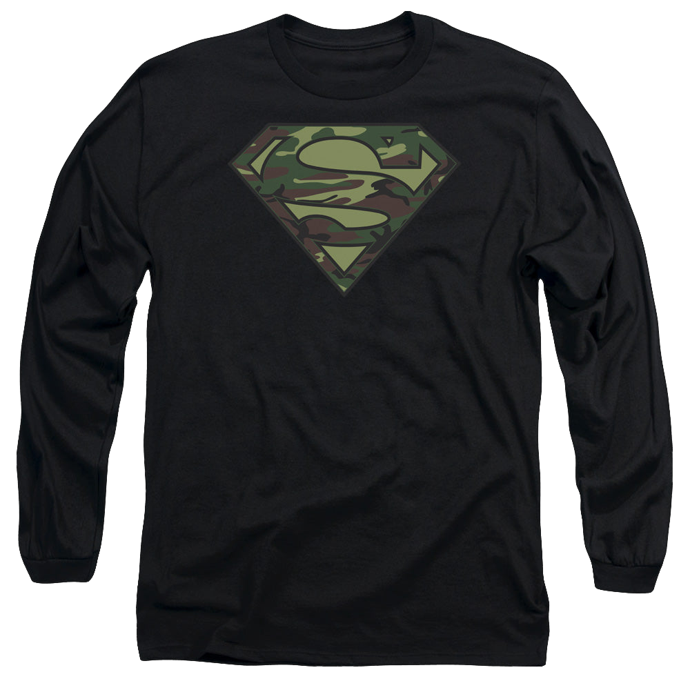 Superman Camo Logo - Men's Long Sleeve T-Shirt Men's Long Sleeve T-Shirt Superman   