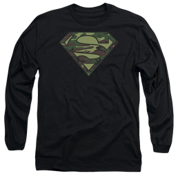 Superman Camo Logo - Men's Long Sleeve T-Shirt Men's Long Sleeve T-Shirt Superman   