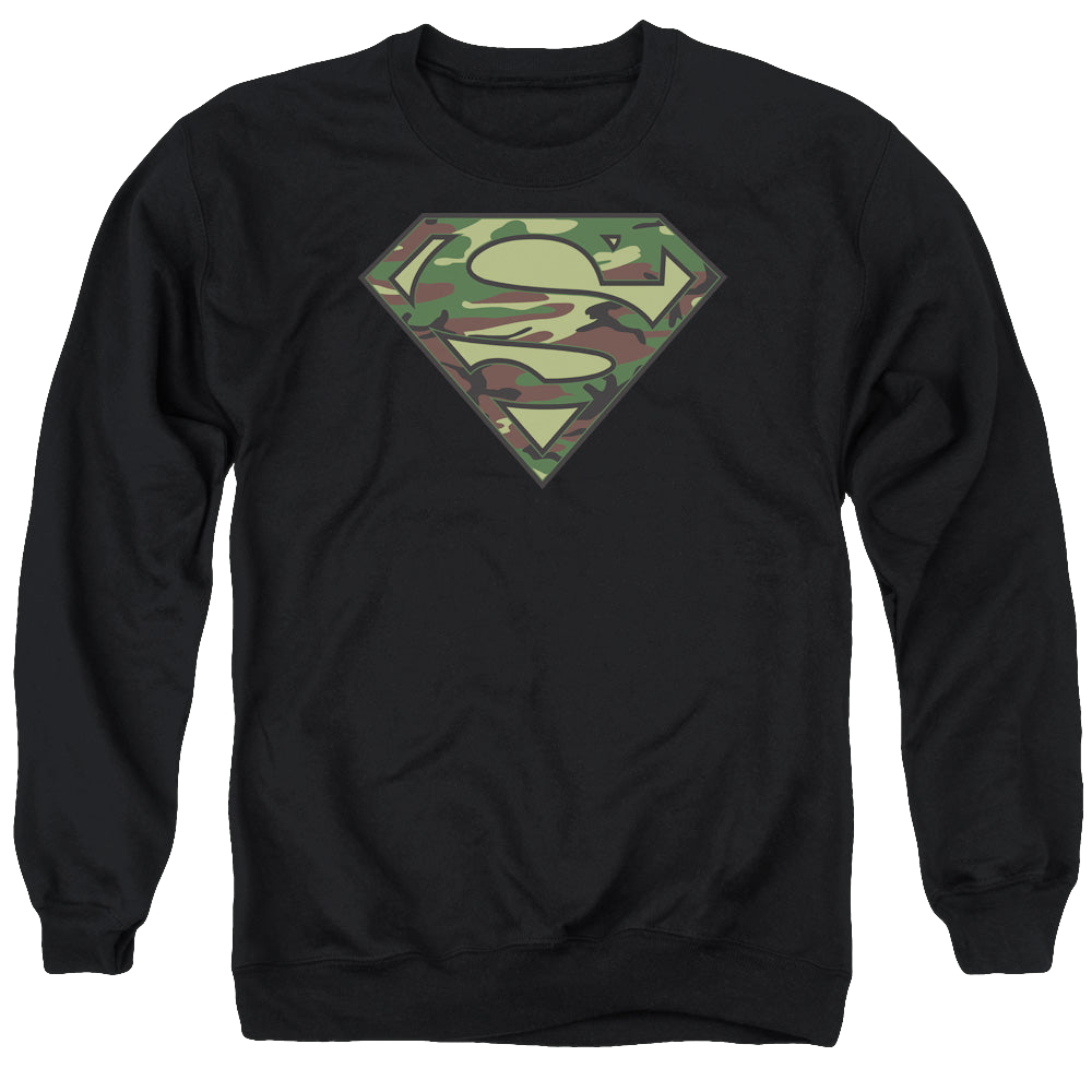 Superman Camo Logo - Men's Crewneck Sweatshirt Men's Crewneck Sweatshirt Superman   
