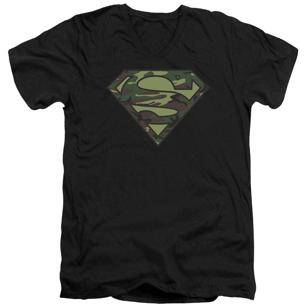 Superman Camo Logo - Men's V-Neck T-Shirt Men's V-Neck T-Shirt Superman   