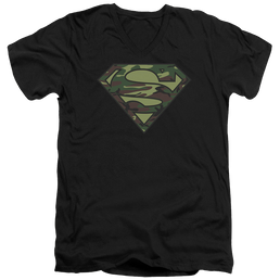 Superman Camo Logo - Men's V-Neck T-Shirt Men's V-Neck T-Shirt Superman   