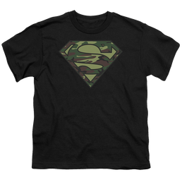 Superman Camo Logo - Youth T-Shirt Youth T-Shirt (Ages 8-12) Superman   