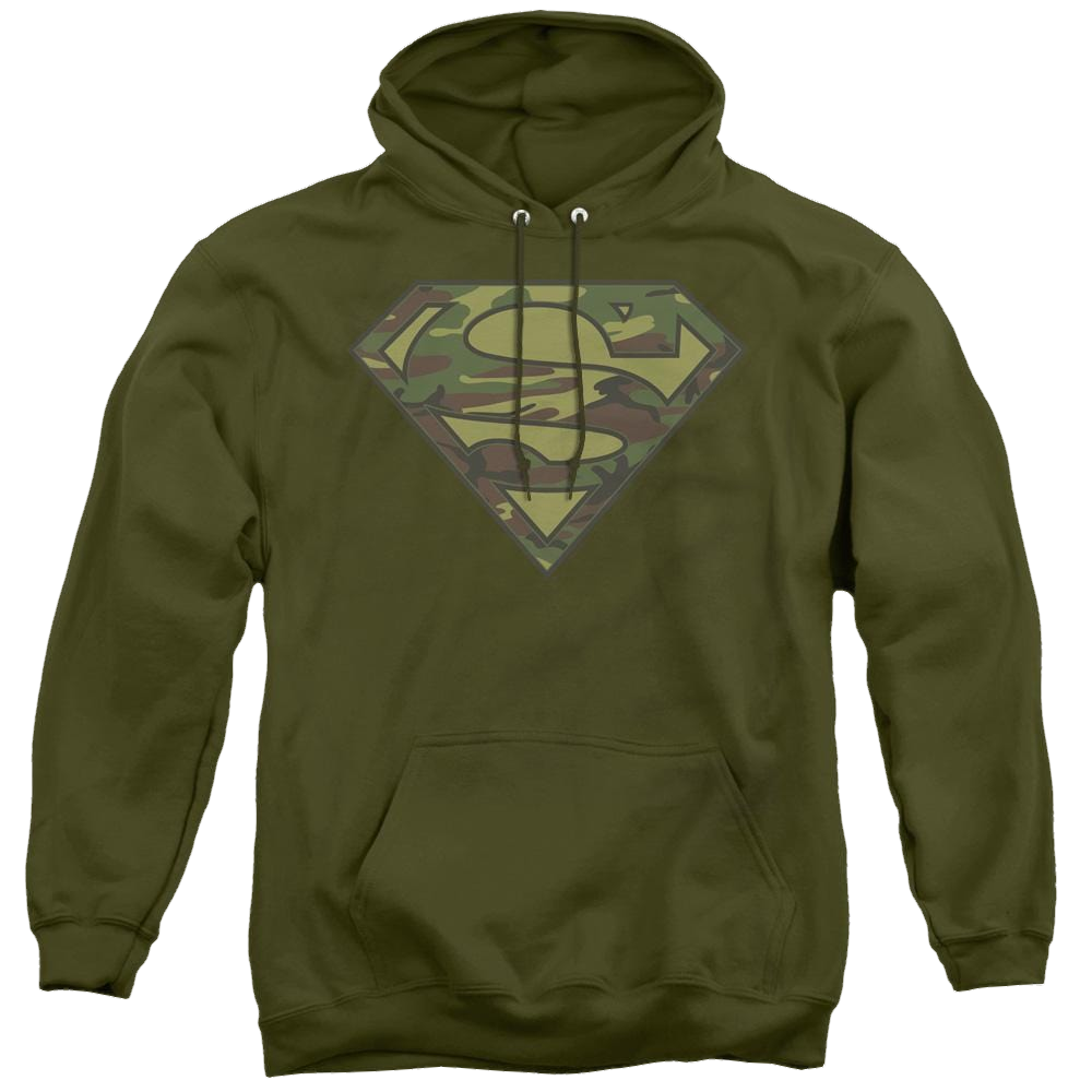 Superman Camo Logo - Pullover Hoodie Pullover Hoodie Superman   